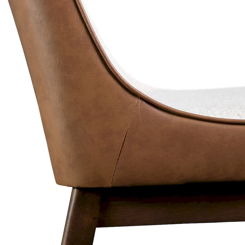 Beau III Mid-century 2-Pack Wingback Dining Chair Set