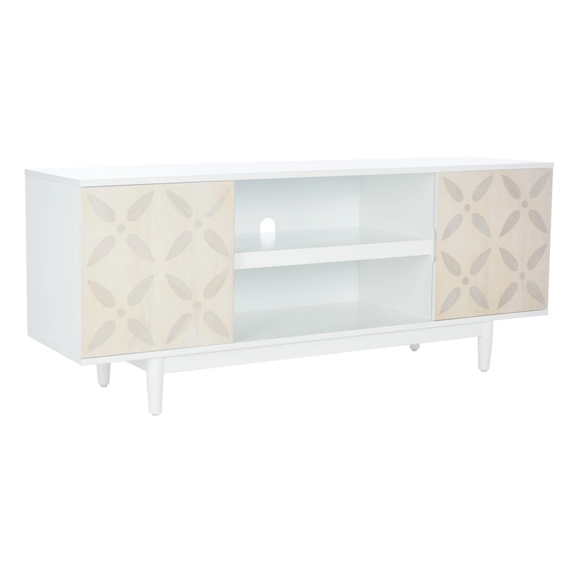 SAFAVIEH Krysta 3 Shelf Patterned Media Stand - 54 W x 15 D x 22 H - 54Wx15Dx22H