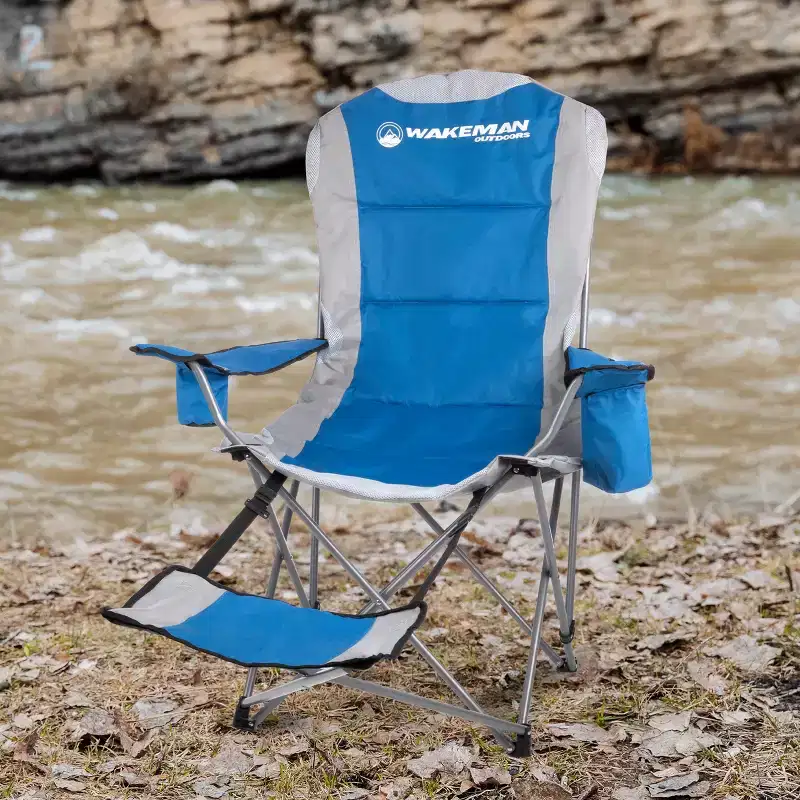 Wakeman Outdoors Camping Chair with Footrest