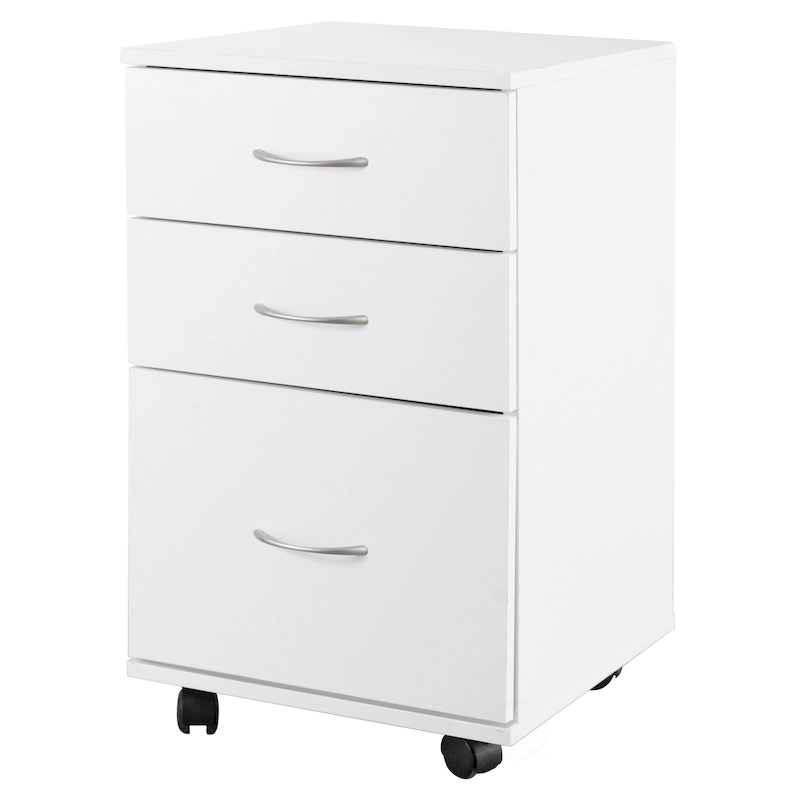 Mobile File Organizer Cabinet with 3 Drawers and Rolling Casters - Perfect for Home Office and Workspace - Fits Under Desk