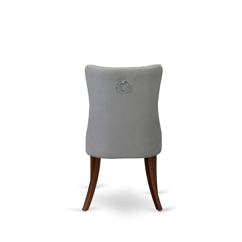 East West Furniture Dining Set Consists of a Rectangle Wooden Table and Upholstered Chairs, Mahogany (Pieces Options)