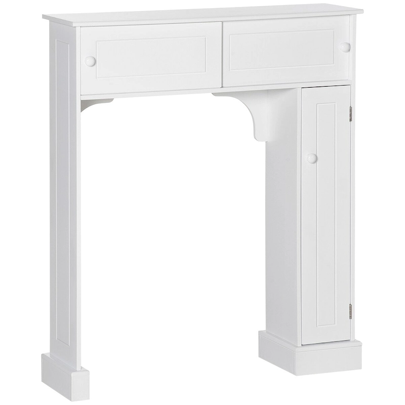 Over the Toilet Bathroom Cabinet, Freestanding Bathroom Storage Cabinet with Adjustable Shelves