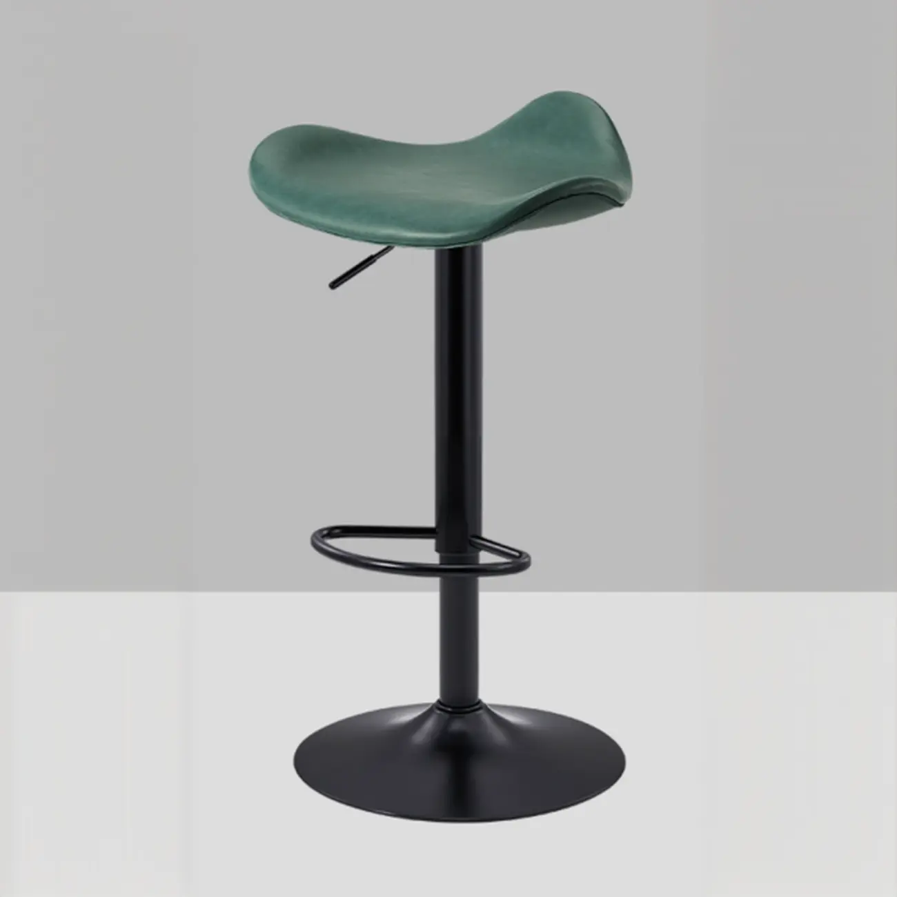 Adjustable Swivel Leather Modern Backless Bar Stools