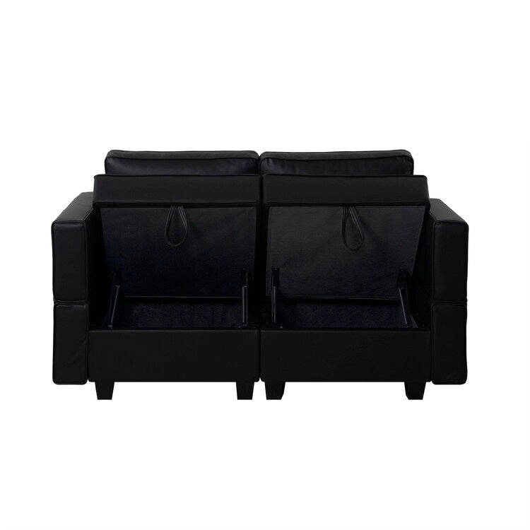 Modular Convertible Sectional Sofa Bed Sleeper Loveseat Couch