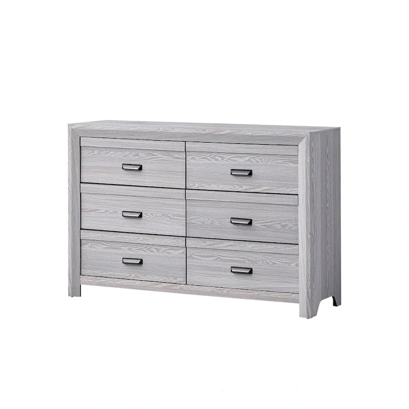 Essa 5 Piece Gray Panel Bedroom Set