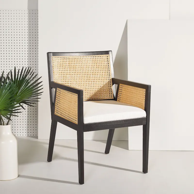 Couture Lupita Rattan Dining Chair - 21.9  W x 24.8  L x 33.9  H - 22Wx25Dx34H