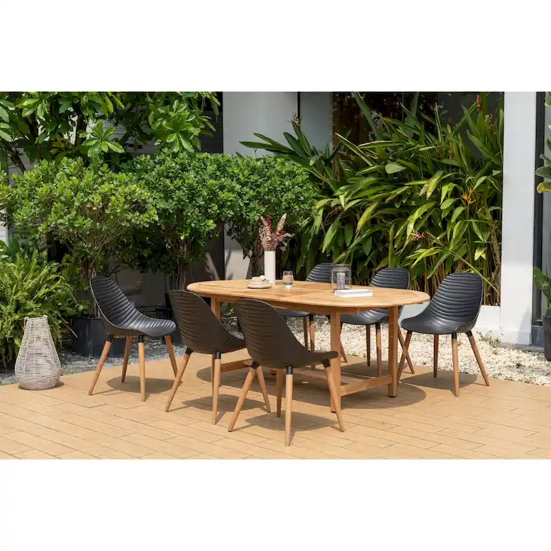 Amazonia FSC Certified Teak Amher Outdoor Patio Dining Set