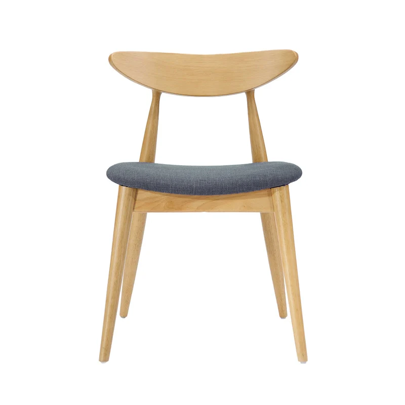 Barron Mid-Century Modern Dining Chairs (Set of 2) by Christopher Knight Home - 22.50   W x 19.75   L x 28.75   H