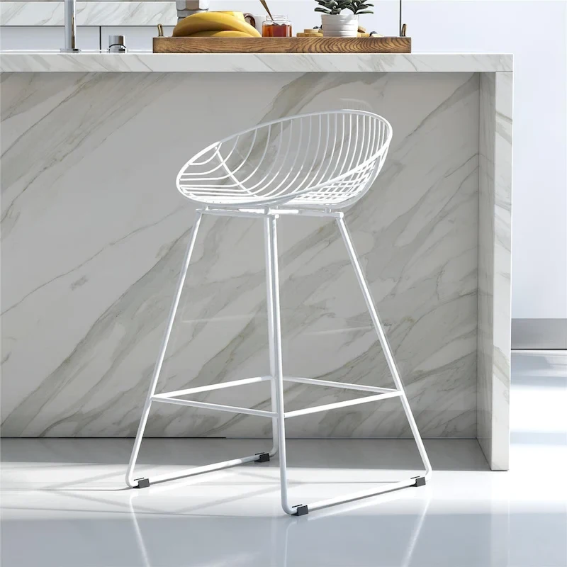 CosmoLiving by Cosmopolitan Ellis 24  Metal Counter Height Bar Stool