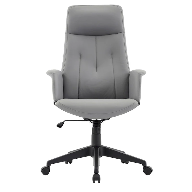 Leather Office Computer Chair Adjustable Height Swivel Desk Chair With Lumbar Support Inifini Collection