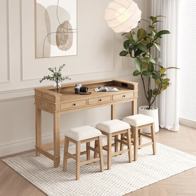 4-Piece Dining Bar Table Set