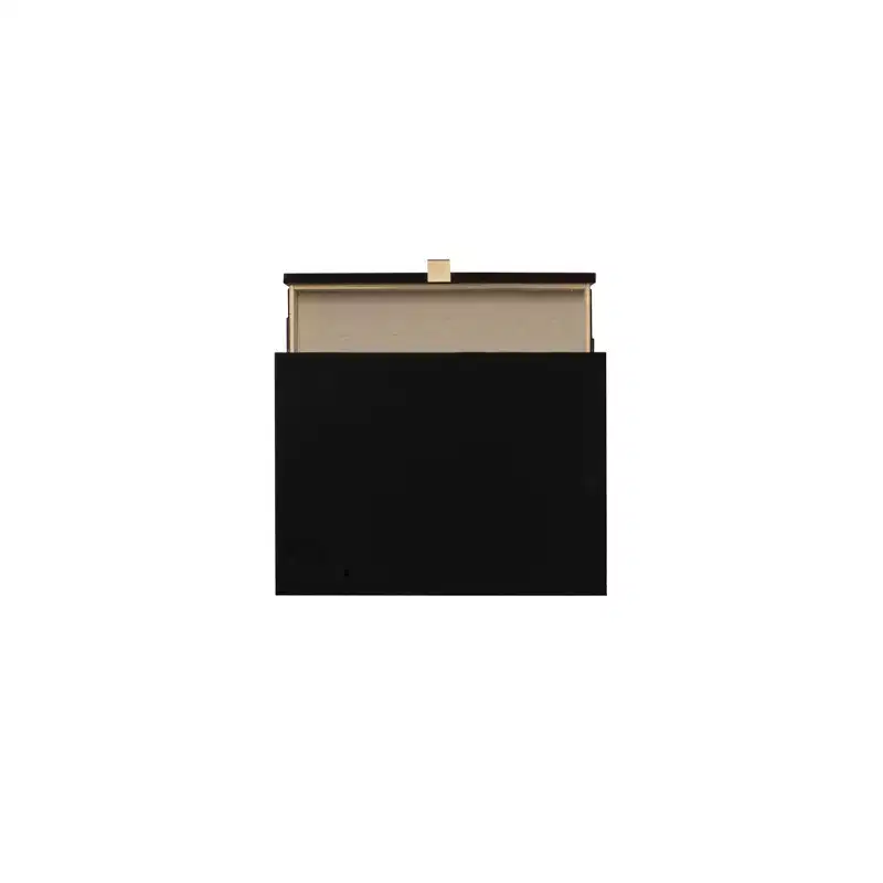 Powell Chancery Black and Cane Cane 2 Drawer Nightstand
