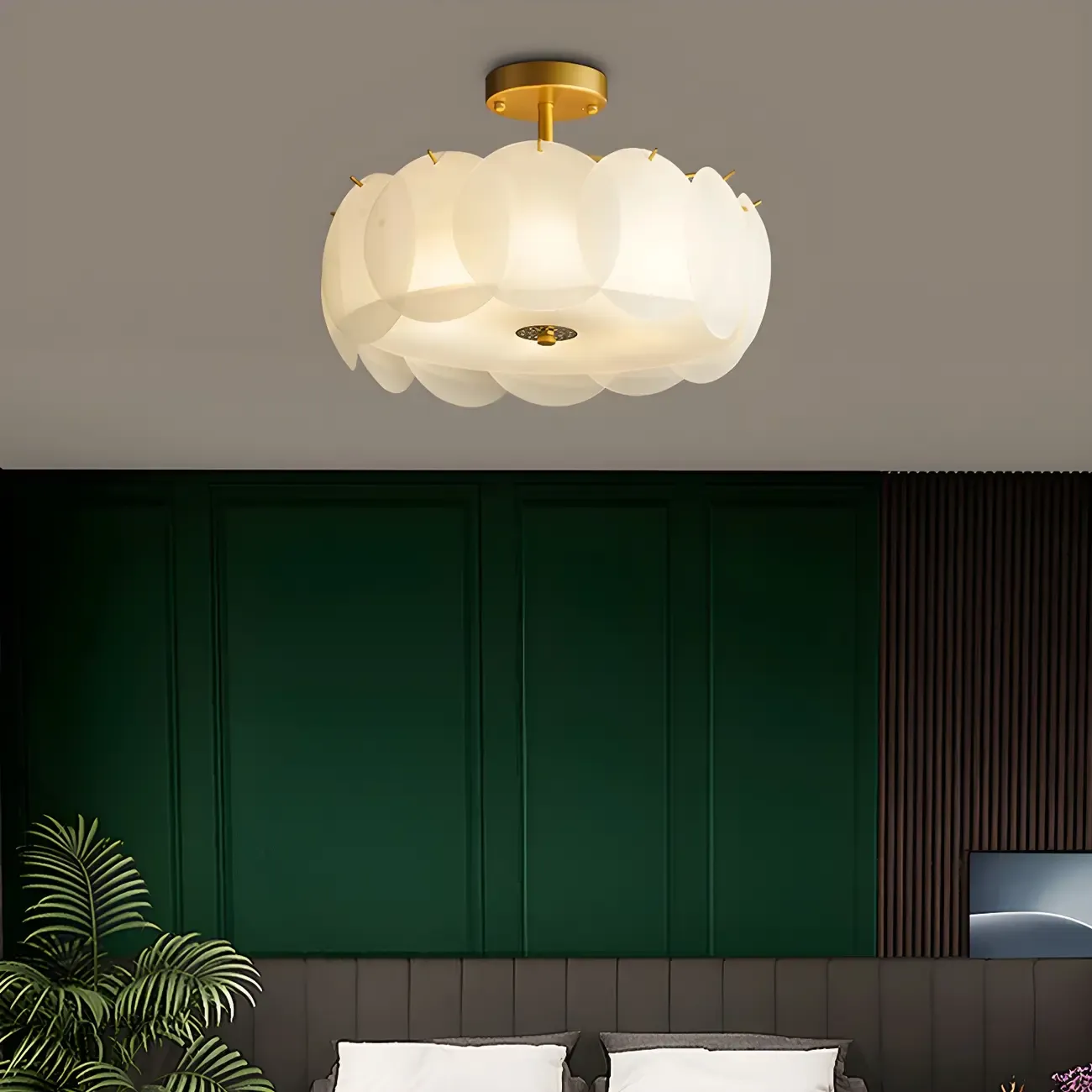 4/5 Lights Modern LED Semi Flush Ceiling Light for Bedroom