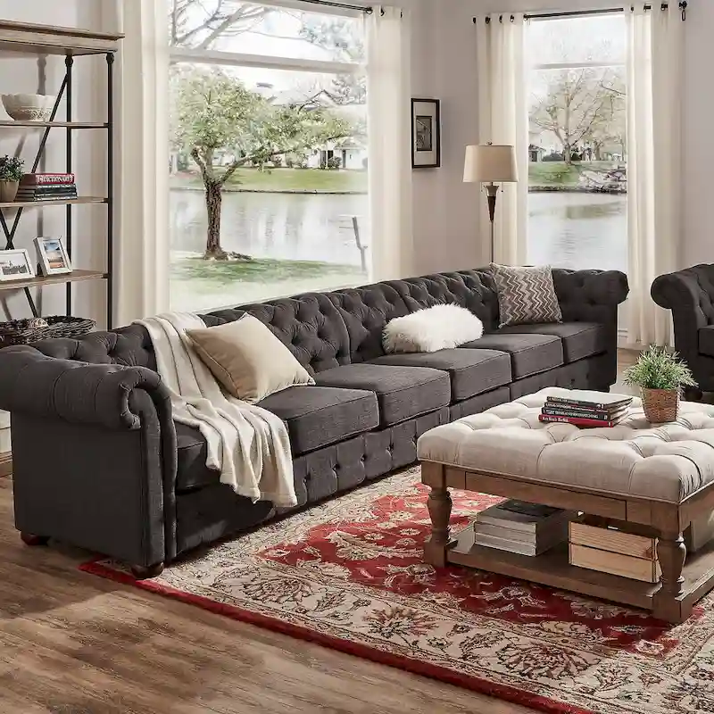 Gdansk 4-Seat Modular Chesterfield Sofa