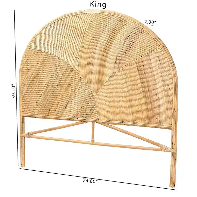 Seana Bohemian Rattan Standalone Headboard