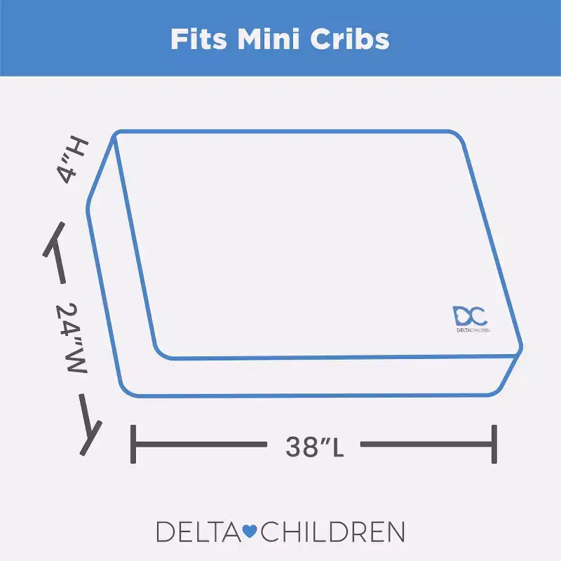 Delta Children Twinkle Stars Breathable Mini Crib Mattress