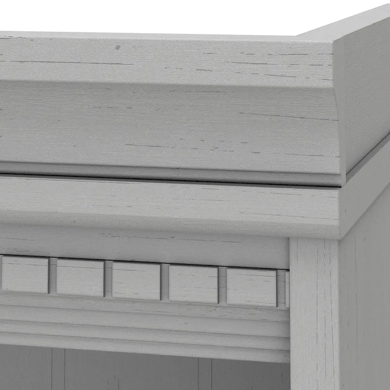 Fairview Antique White 5-shelf Bookcase - Antique - 29.57L x 12.09W x 68.94H