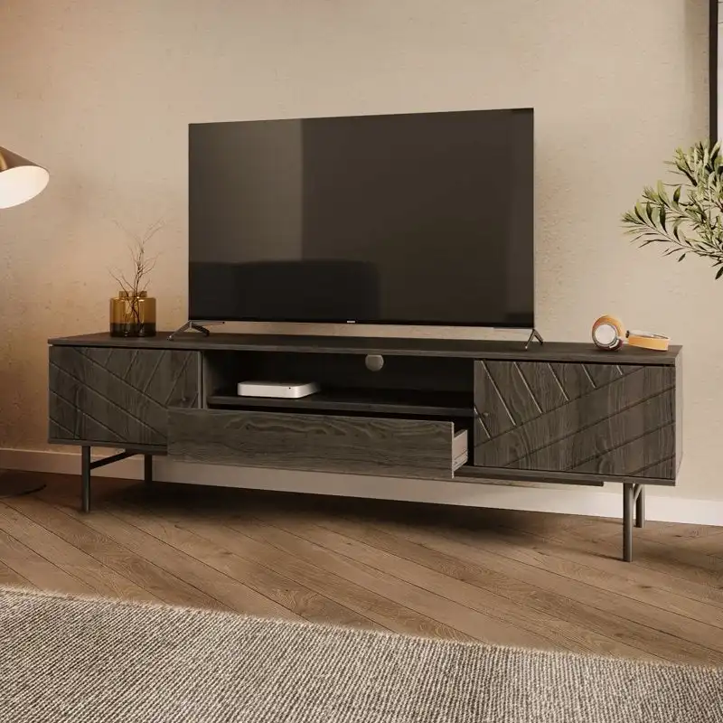 Studio London Amara 70.6 Media Console Oak Effect TV Stand