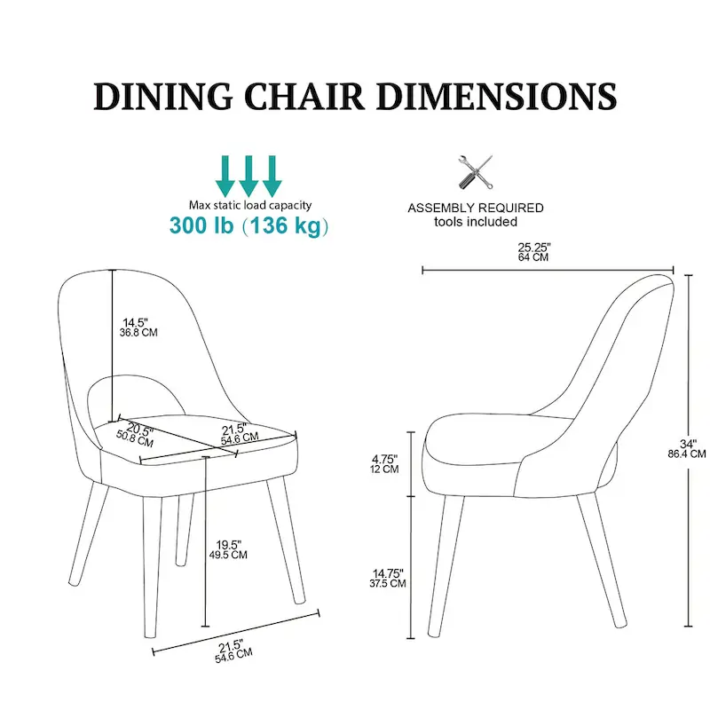 INK+IVY Nola Upholstered Dining Side Chairs with Cutout Back design (Set of 2)