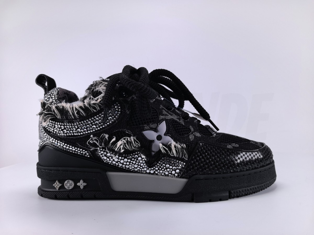 Louis Vuitton Skate Trainer Black Swarovski Monogran - Aktrende