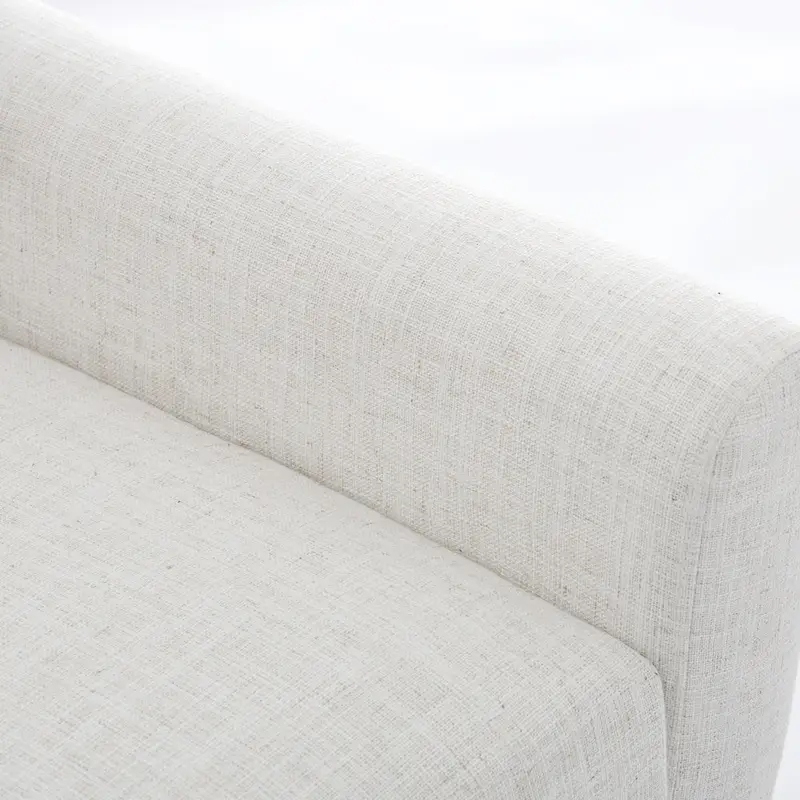 Linen Upholstered Accent Chair Wingback Armchair Set of 2