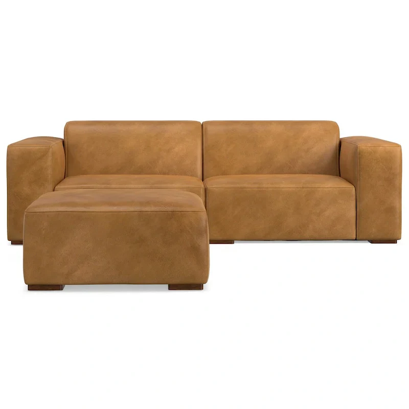 WYNDENHALL Biggs 2-Seater Modular Sofa and Ottoman Set