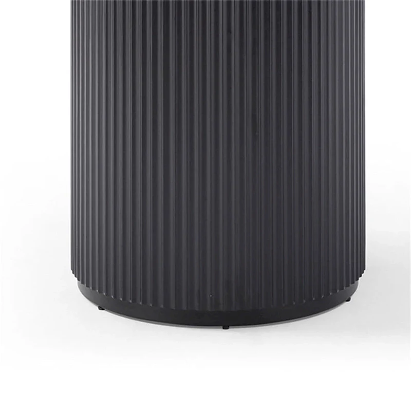 Black Round Dining Table,MDF handcraft Pedestal Dining Room Table