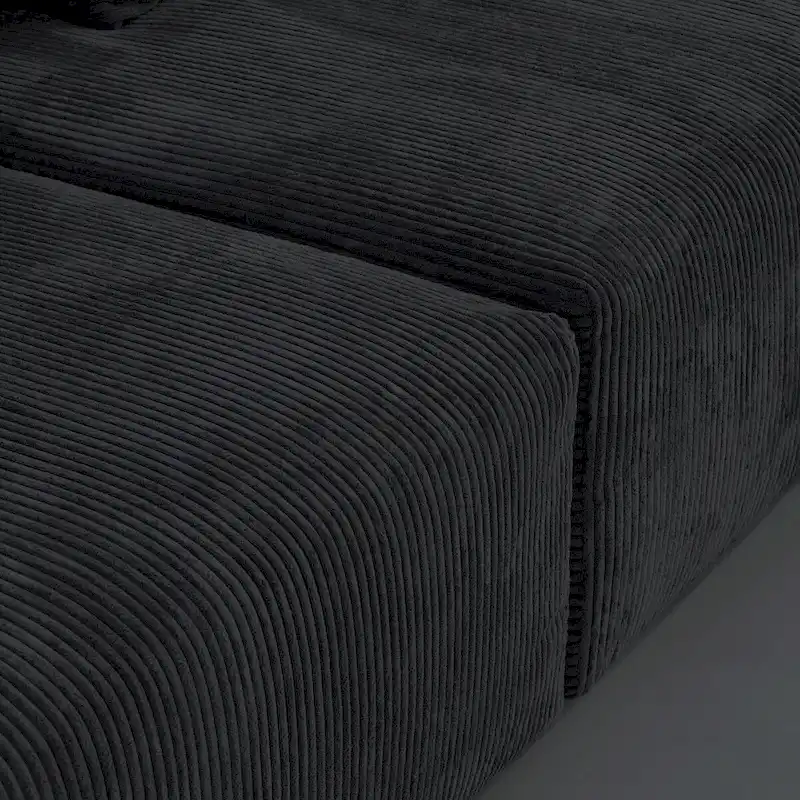 U-Shaped Luxurious Modular Sectional Couch with Chaise Ottoman