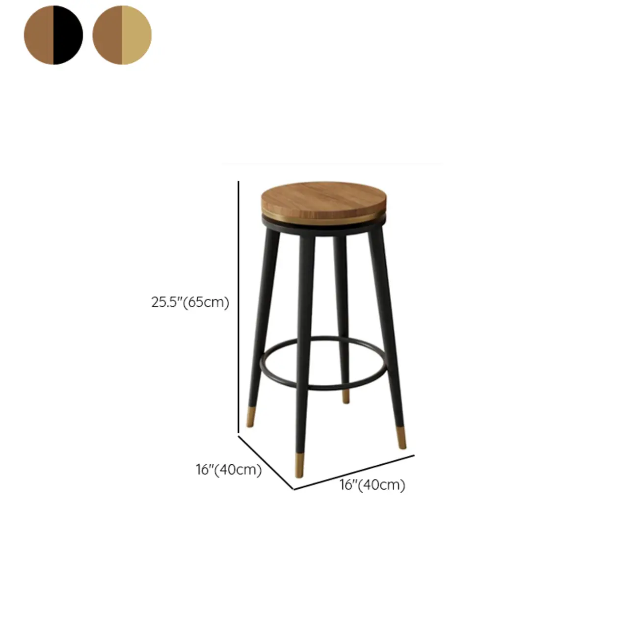 Counter Height Modern Metal Bar Stools