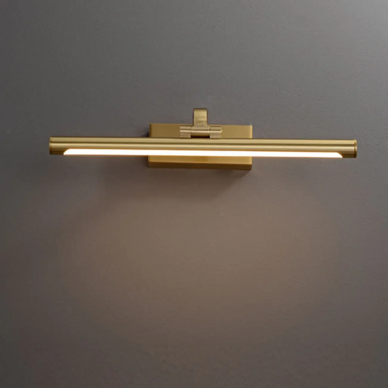Gold Bathroom Linear Vanity Lights Fixture Over Mirror