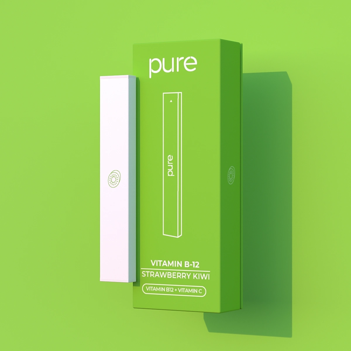Vitamin B-12 - Strawberry Kiwi - 400 Puffs - pure-diffuser