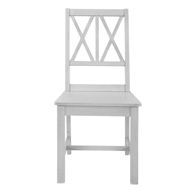 Extendable Dining Table Set Round Trestle Table and 4 Dining Chairs