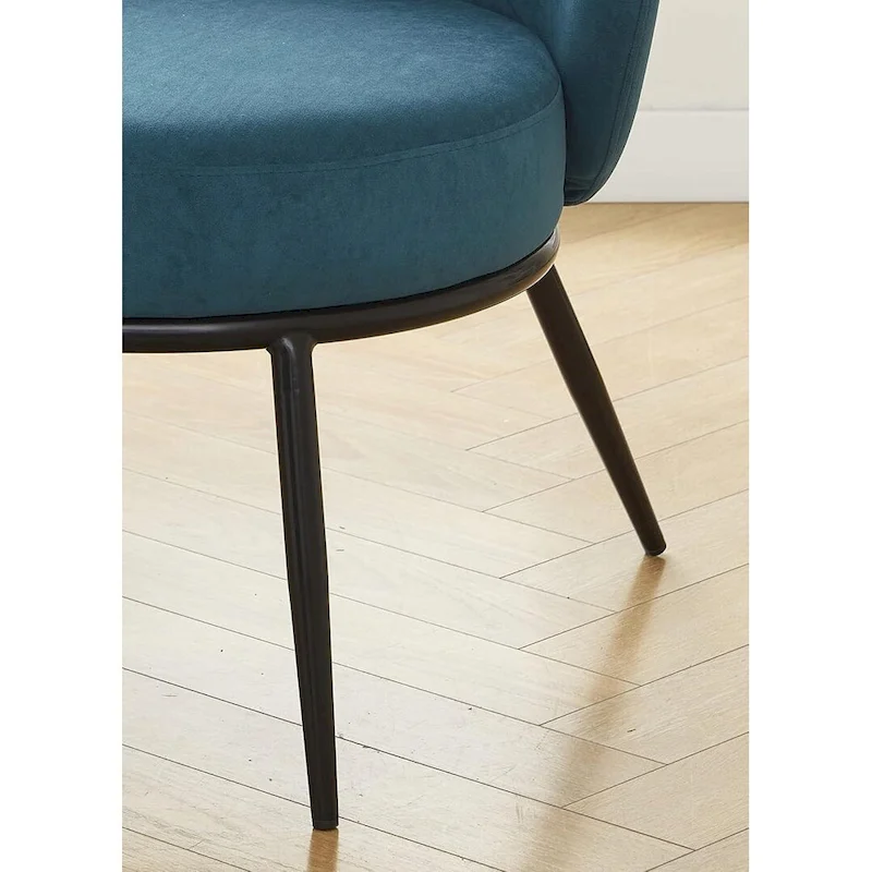 Mid Century Velvet Upholstered Living Room Accent Chair