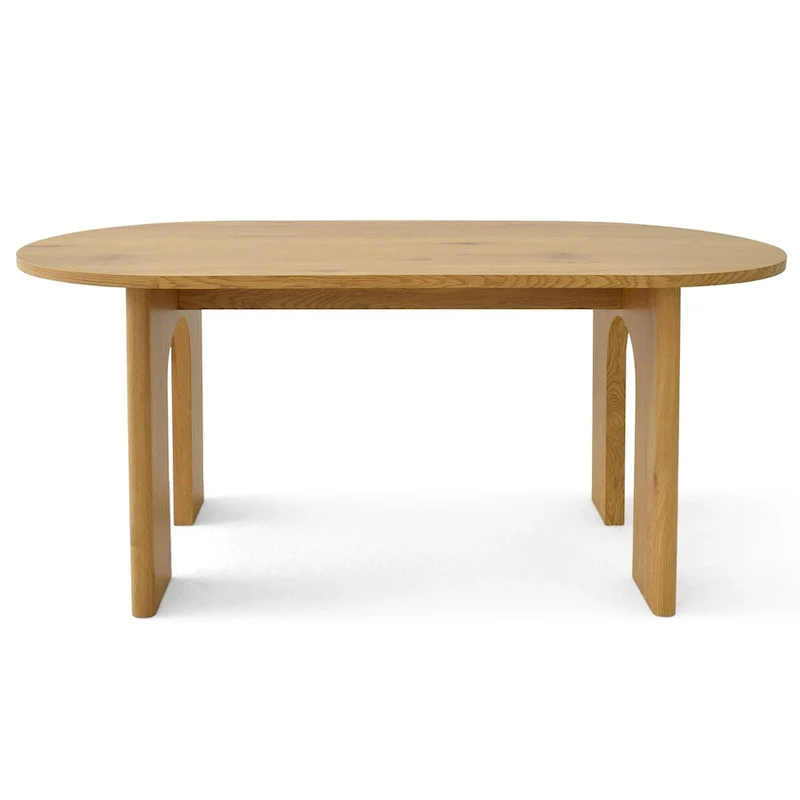 67 Pedestal Dining Table - Oak