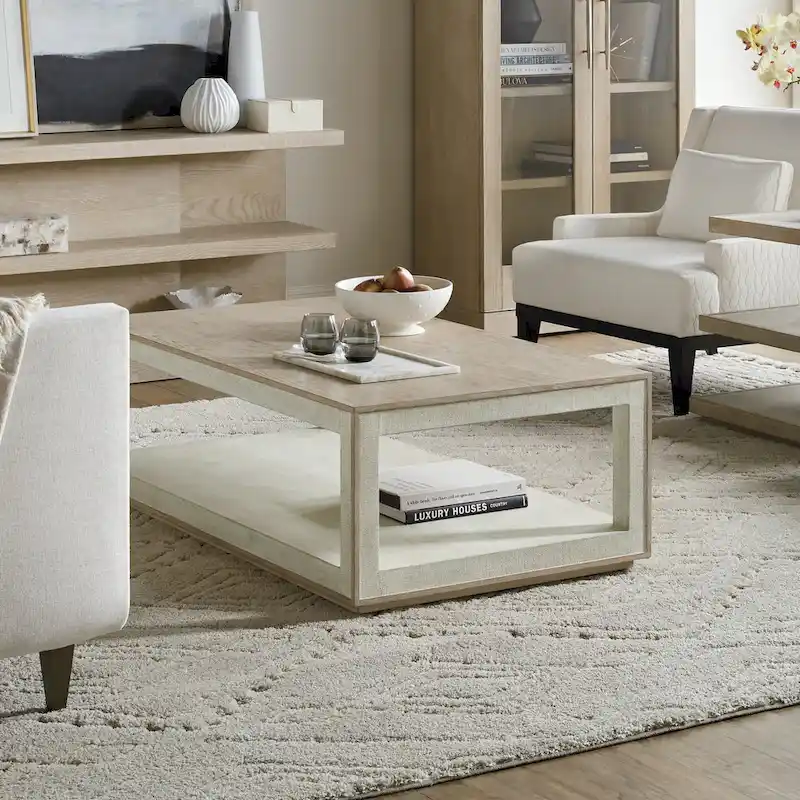 Hooker Furniture Cascade 52" Wide Casual Luxury Cocktail Coffee Table