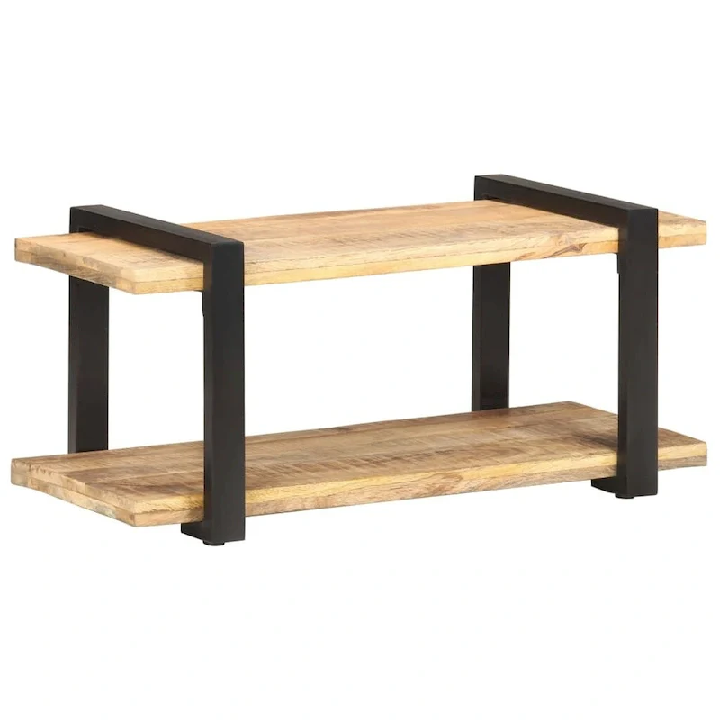 TV Stand 35.4x15.7x15.7 Rough Mango Wood
