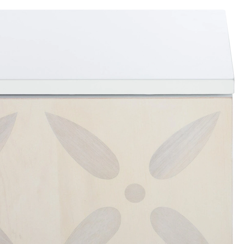 SAFAVIEH Krysta 3 Shelf Patterned Media Stand - 54 W x 15 D x 22 H - 54Wx15Dx22H