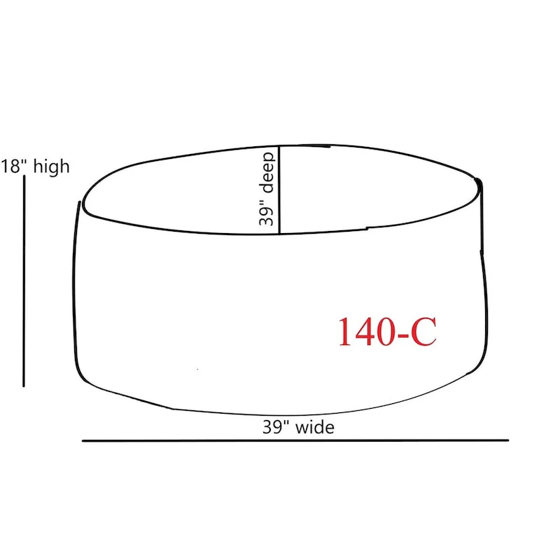 Oatmeal Cocktail Ottoman