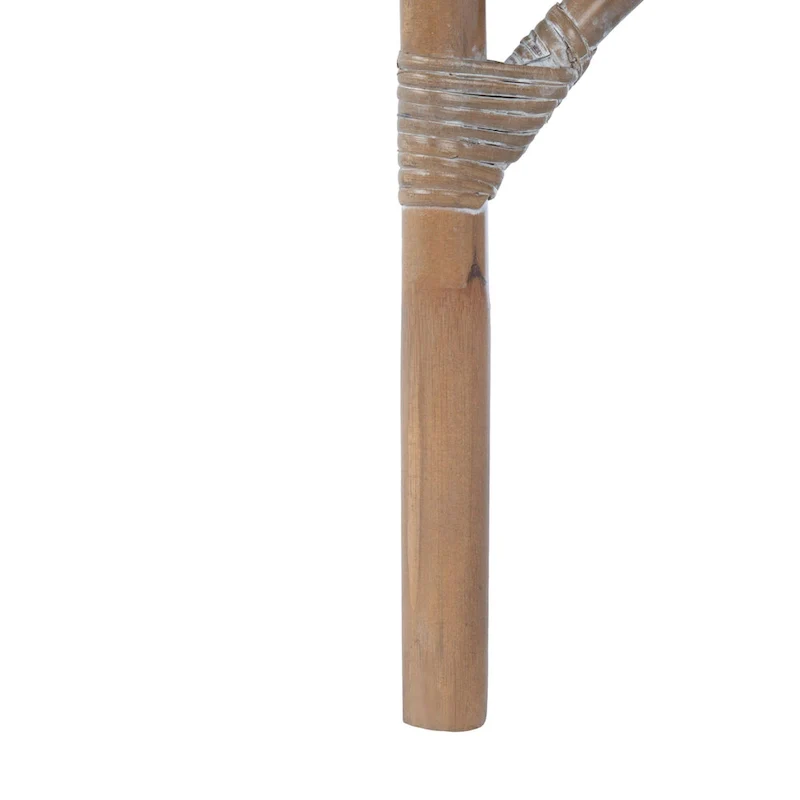 SAFAVIEH Winnifred Coastal Rattan Accent Chair with Cushion - 18.5  W x 22.8  L x 38.2  H - 19Wx23Dx38H