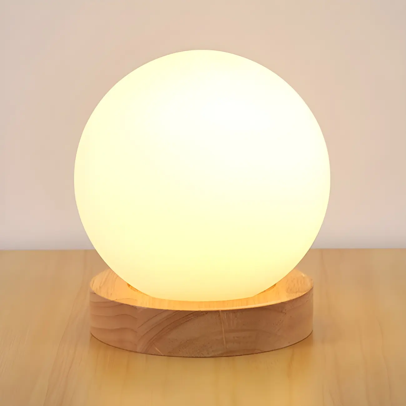 Creative House-Shaped Wooden Bedside Lamp