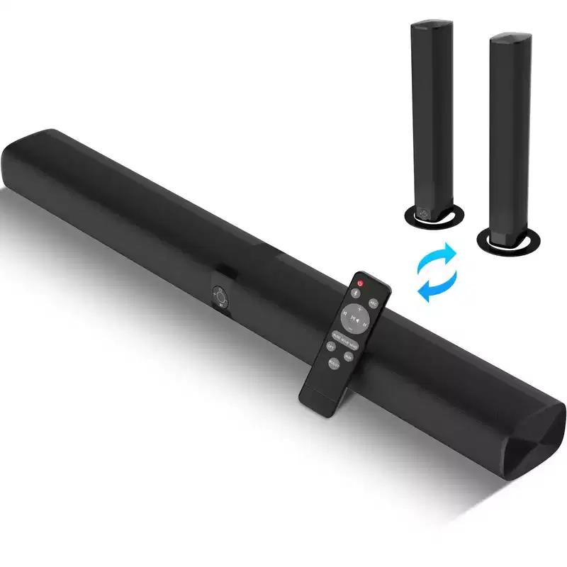 MOVSSOU 2 in 1 Separable Bluetooth TV Soundbar Home Audio with Arc/Optical/AUX Connect