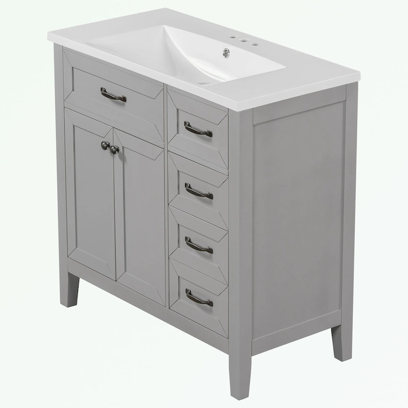 Bathroom Cabinet with Drawers and Sink Combo