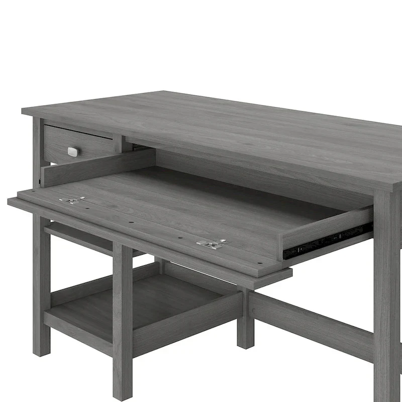 Computer Desk with Shelves - 54 Wide - Contemporary Style