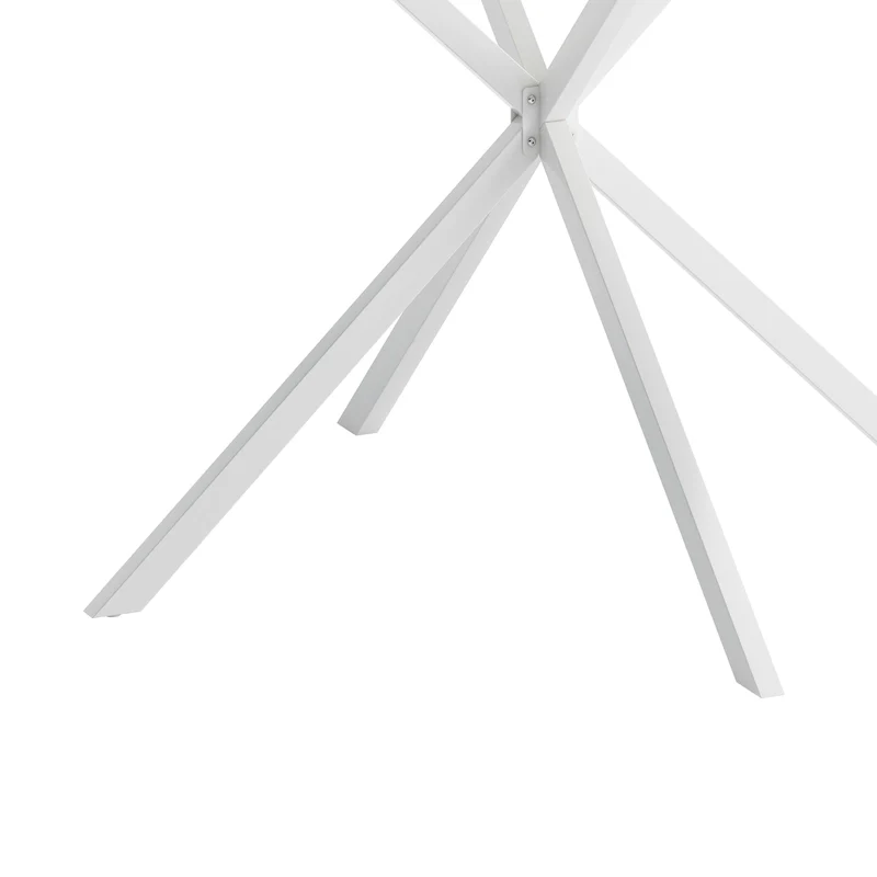 42.13 Modern Cross Leg Round Dining Table
