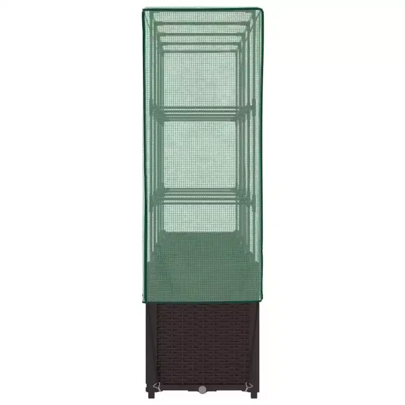 vidaXL Raised Bed Brown Polypropylene 63.0 in x 15.7 in