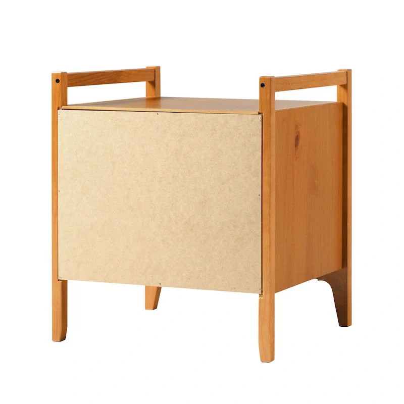 Middlebrook Designs Mid-Century Modern Solid Wood Nightstand