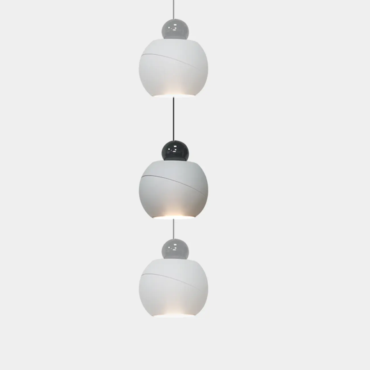 Modern Glass Globe LED Bedroom Hanging Pendant Light