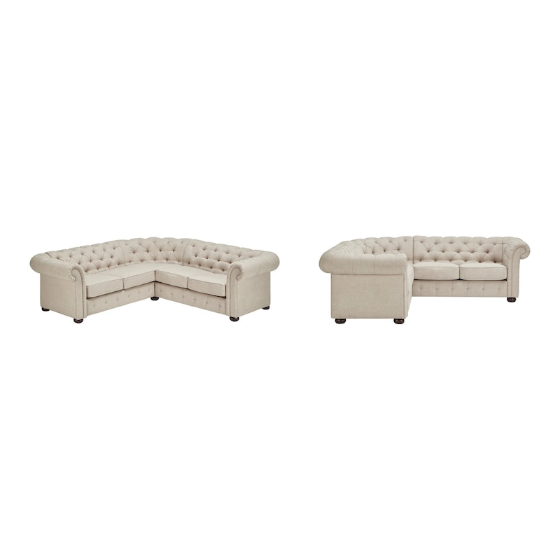 Gdansk 5-Seat L-Shaped Chesterfield Sectional Sofa