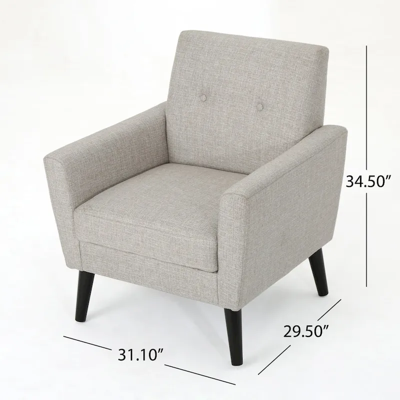 Sienna Mid-century Fabric Club Chair by Christopher Knight Home