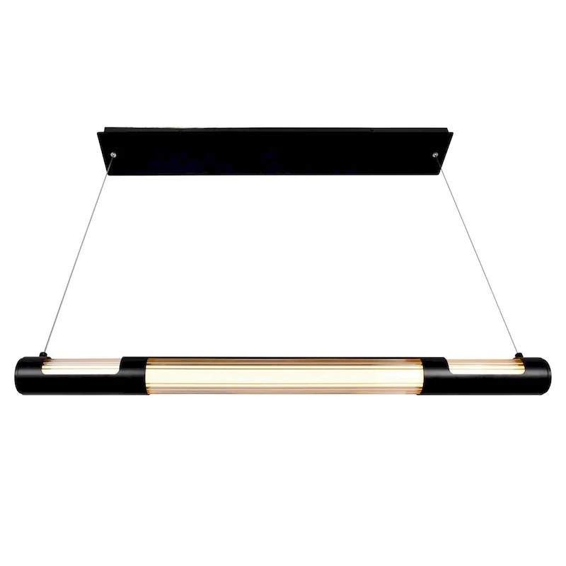 Neva 36 in LED Integrated Black Mini Pendant